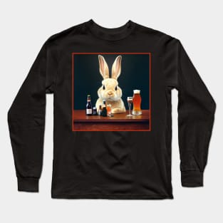 Bartender Rabbit Long Sleeve T-Shirt